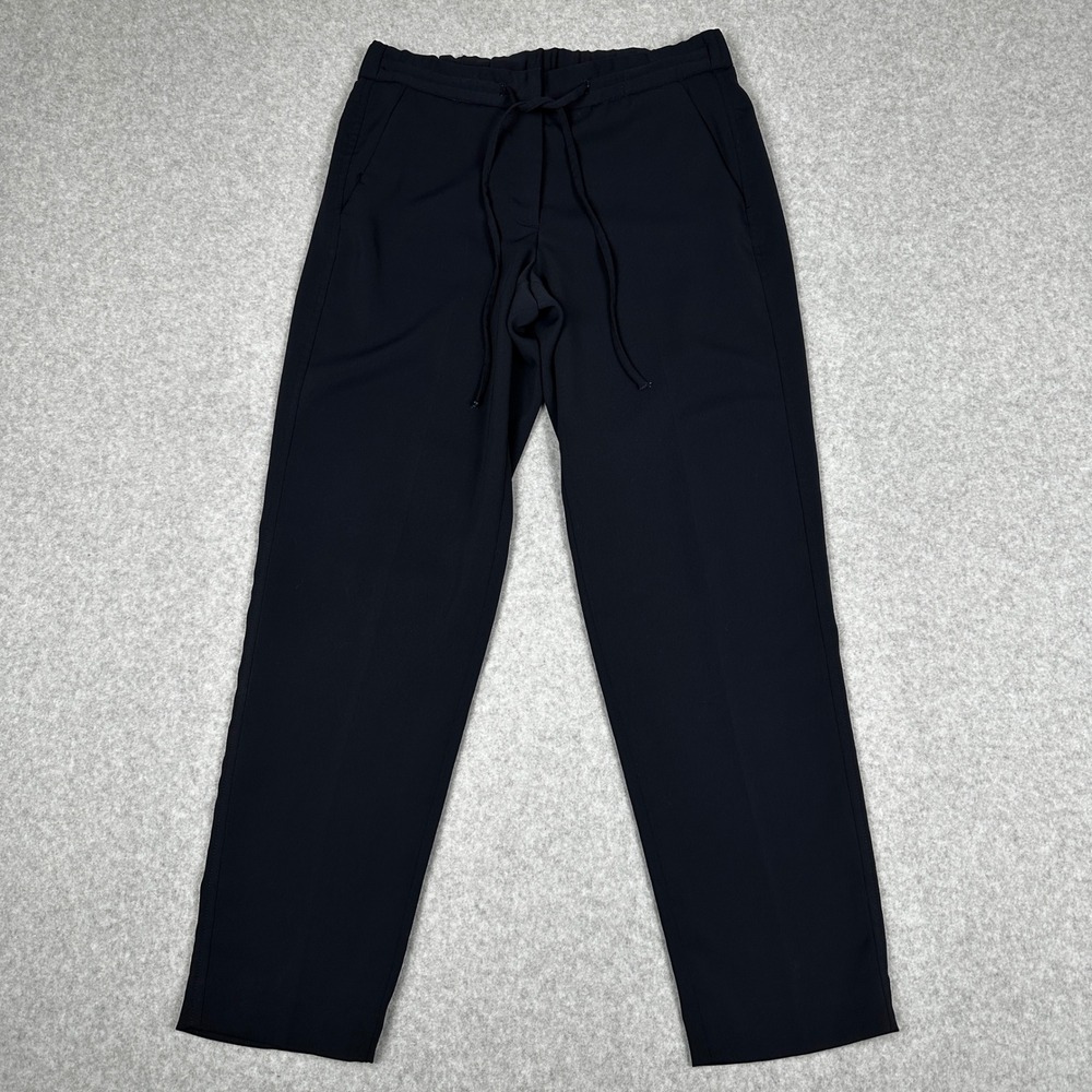 Talbots Womens Size 6 Navy Blue Pants Elastic Waist Drawstring Business Casual